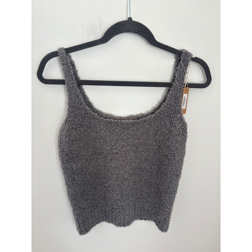 Skims Cozy Collection Knit Tank Top Smoke Grey AP-TNK-0140 L/XL NWT